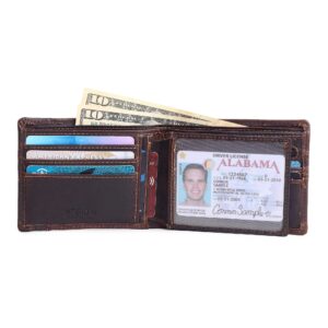 RFID Wallet 8 Card Slots-Coffee Brown