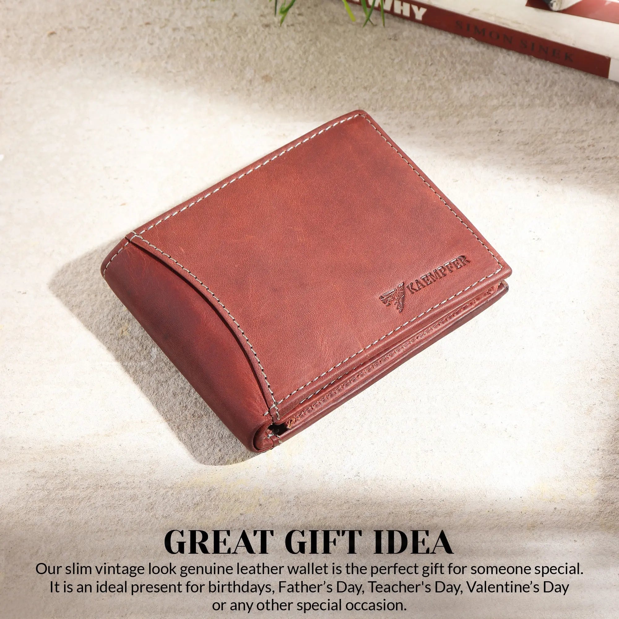 Leather Wallet – 11 Card Slots – Brown My Store