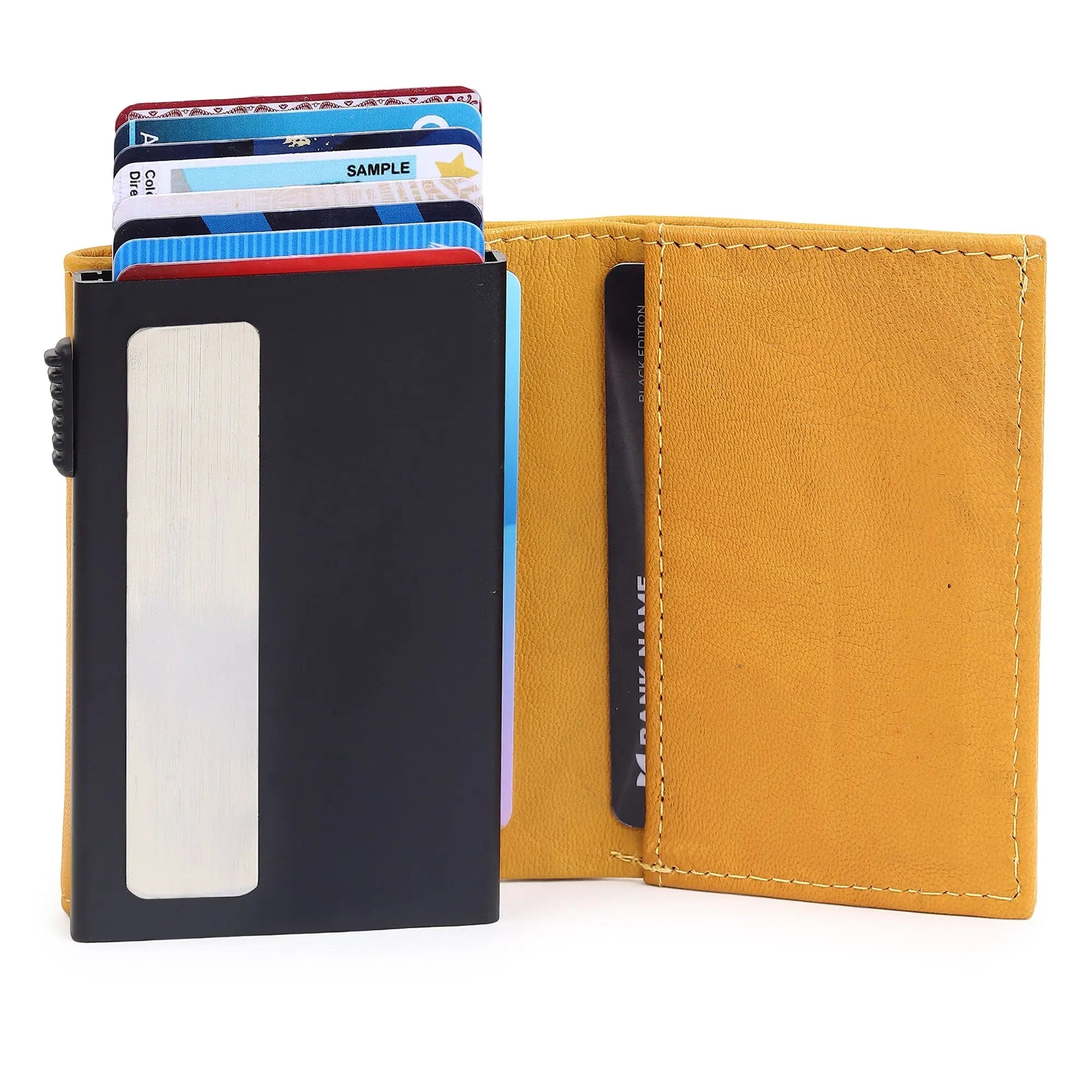 RFID Pop-up Metal Case Wallet