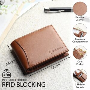 RFID Wallet with Zipper Pocket