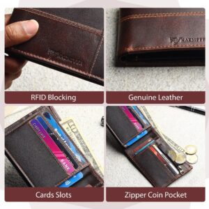 RFID Wallet 8 Card Slots-Coffee Brown