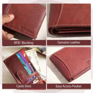 Leather Wallet – 11 Card Slots – Brown My Store