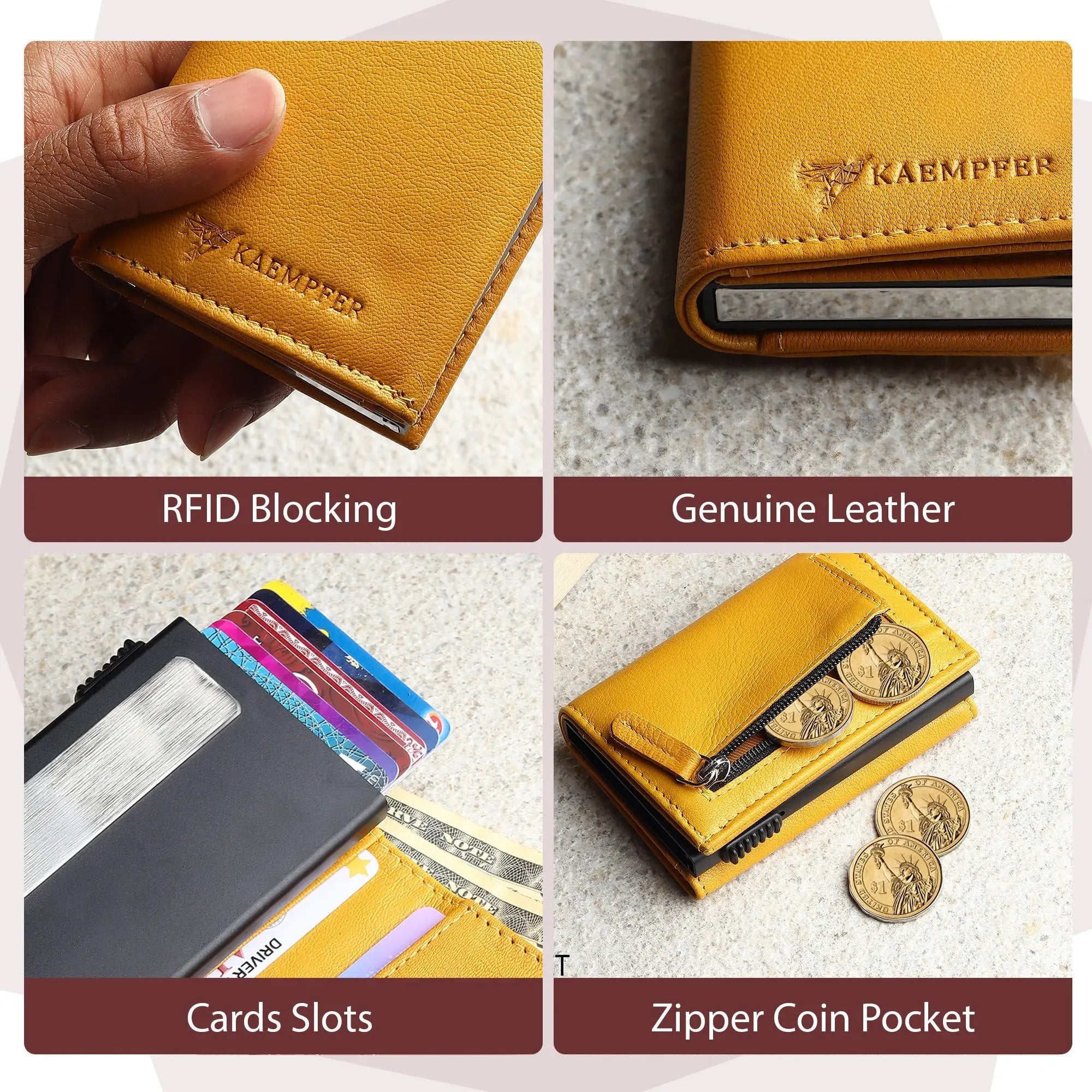 RFID Pop-up Metal Case Wallet