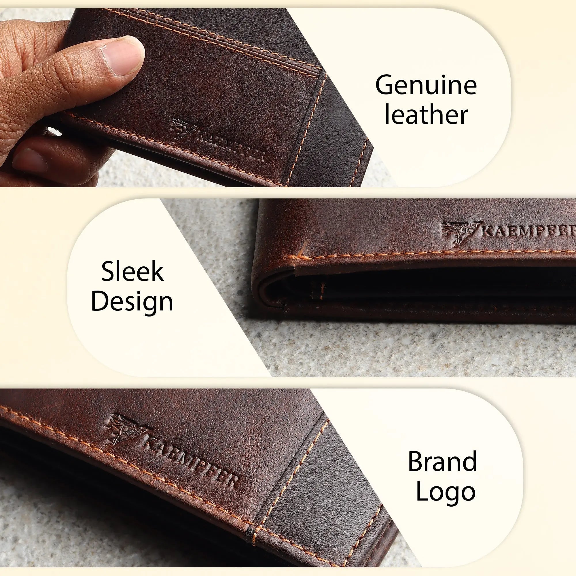 RFID Wallet 8 Card Slots-Coffee Brown
