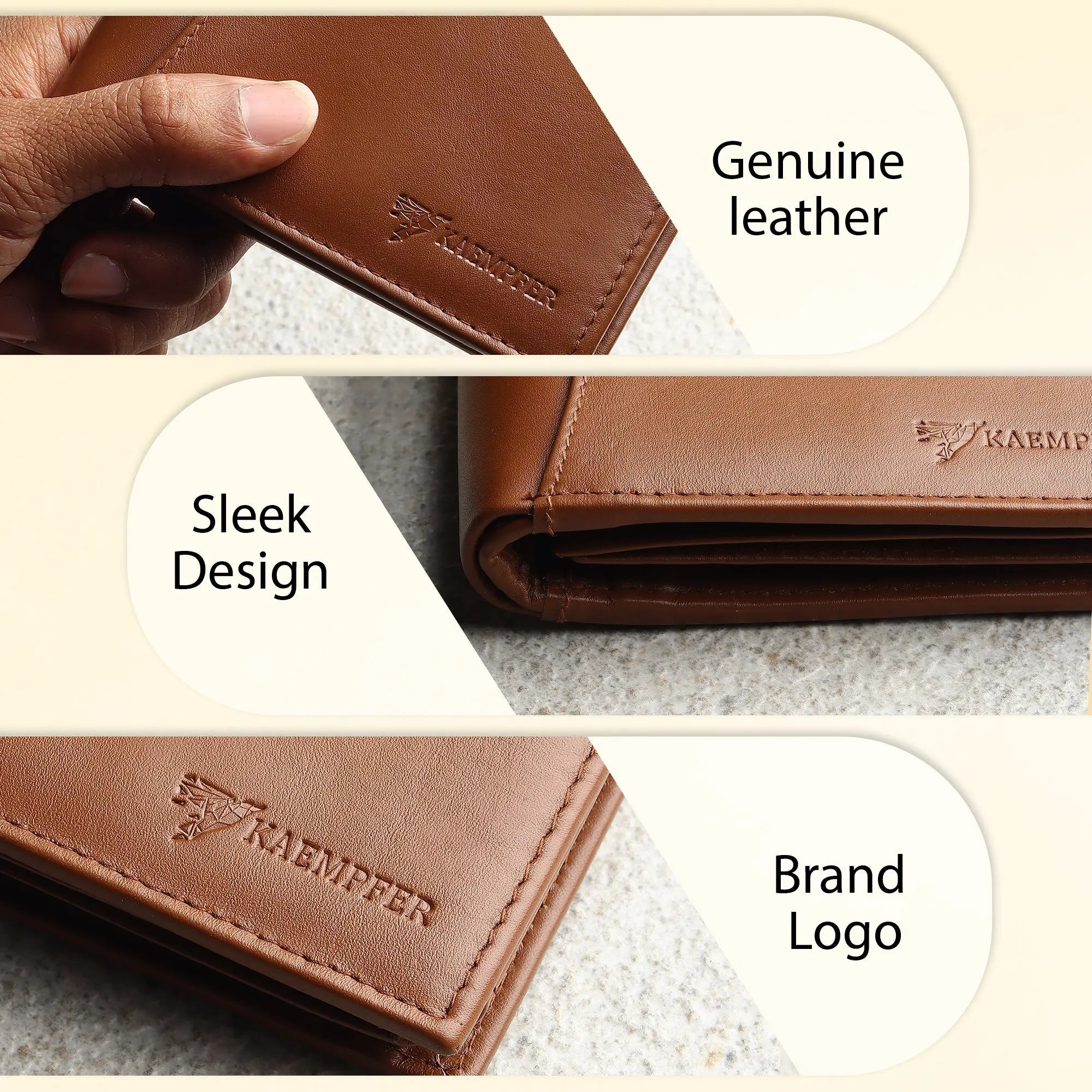 RFID Wallet with Zipper Pocket