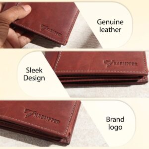 Leather Wallet – 11 Card Slots – Brown My Store