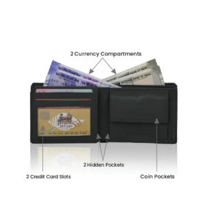 Men’s leather wallet – premium quality, compact design