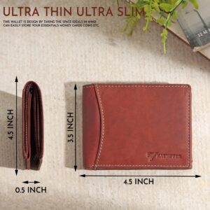 Leather Wallet – 11 Card Slots – Brown My Store