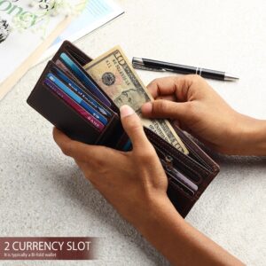 RFID Wallet 8 Card Slots-Coffee Brown