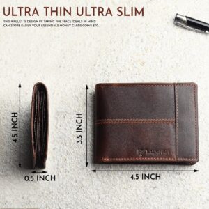 RFID Wallet 8 Card Slots-Coffee Brown