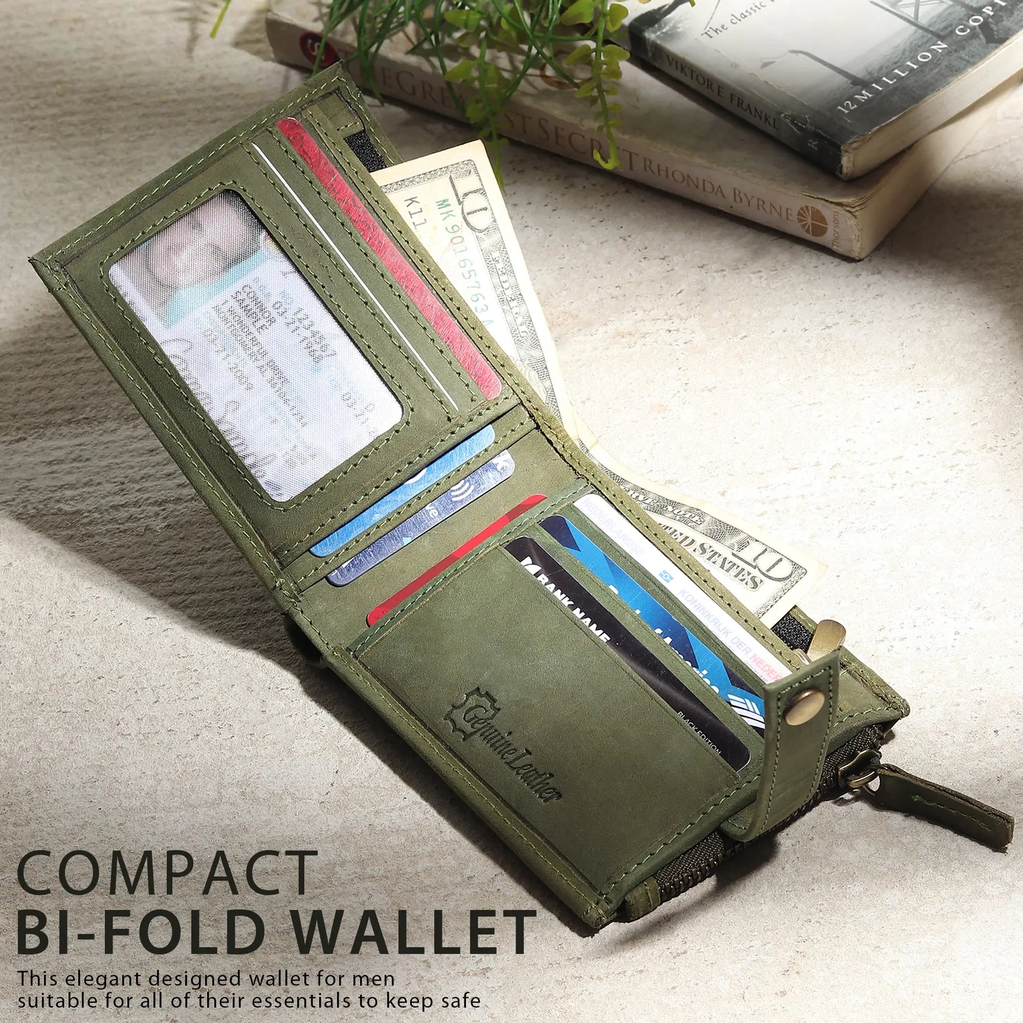 RFID Wallet with Zipper Pocket My Store