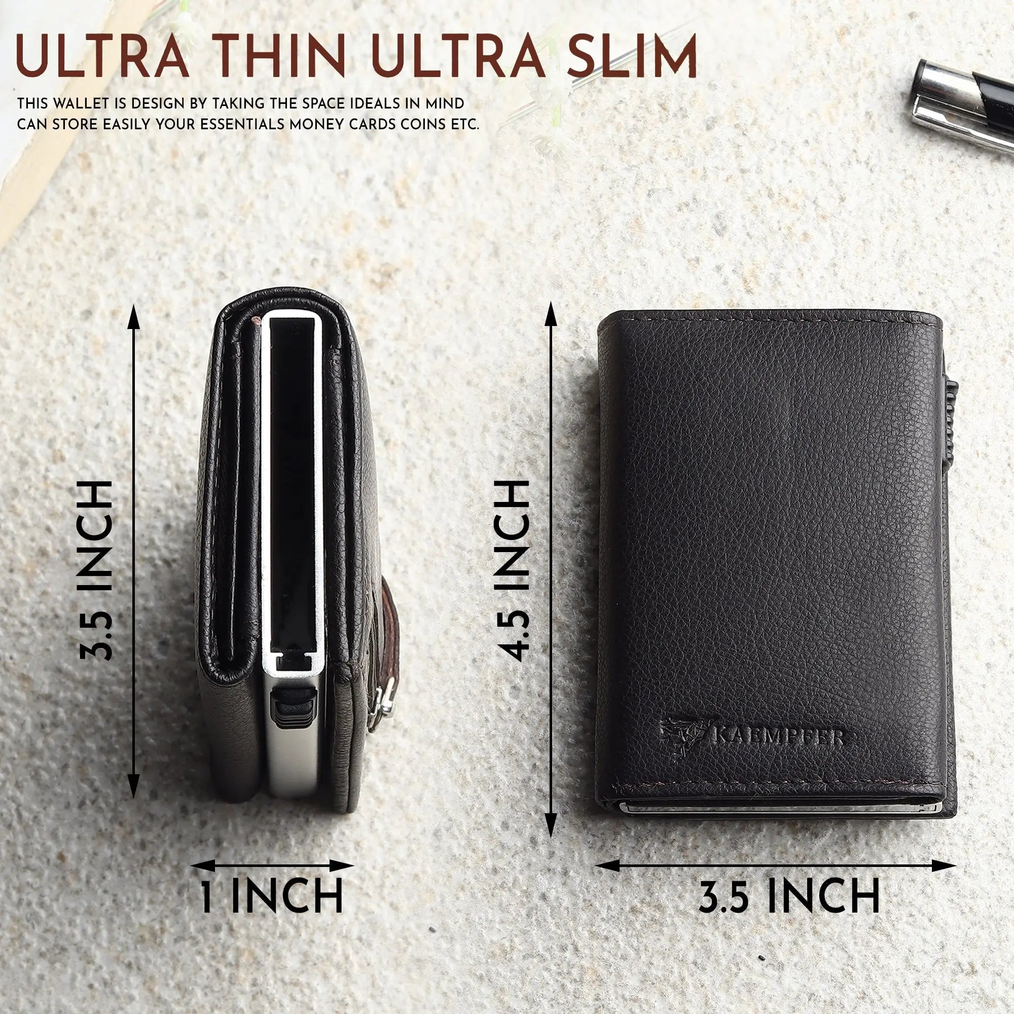 RFID Pop-up Metal Case Wallet