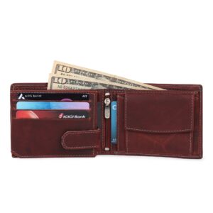 Leather Wallet – 11 Card Slots – Brown My Store