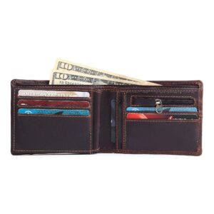 RFID Wallet 8 Card Slots-Coffee Brown