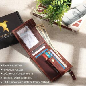 Genuine Leather Wallet 9 Card Slots – Brown My Store